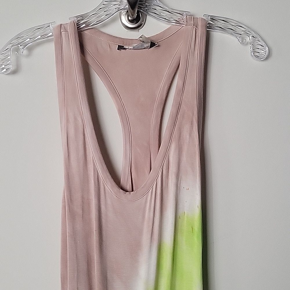 Young Fabulous Broke XS Hamptons Long Maxi Dress Bodycon Tie Dye Ombre Sexy Neon - Picture 3 of 13